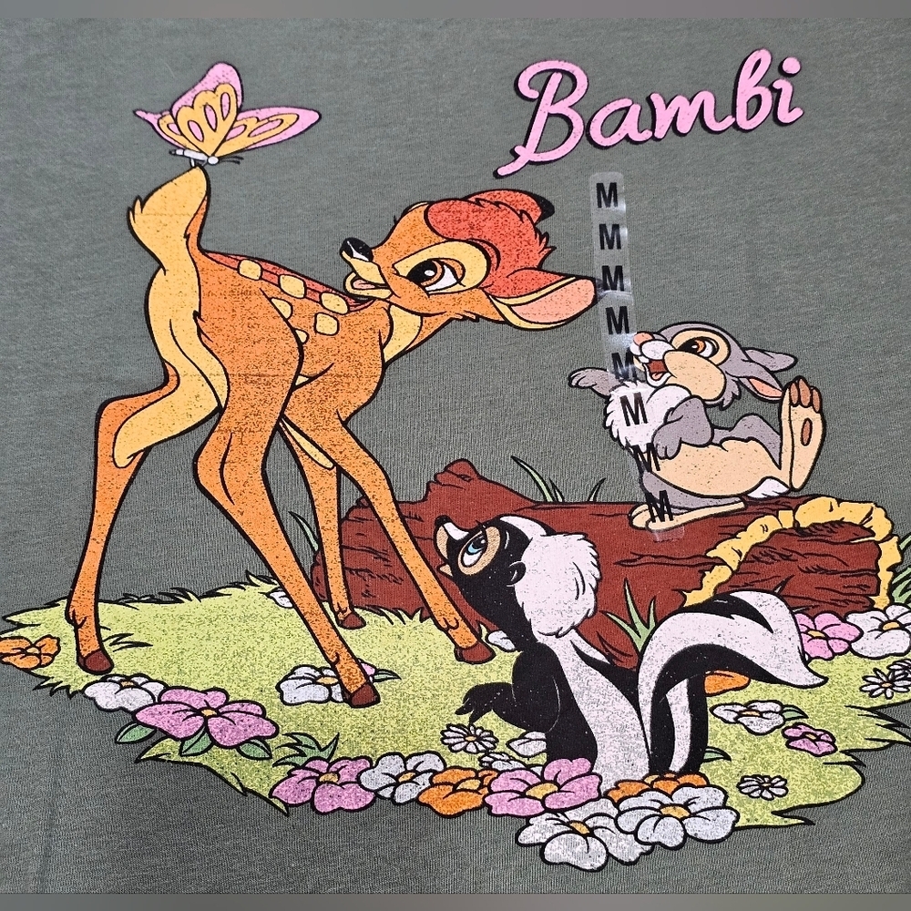 Disney's Bambi And Friends Junior Medium Graphic T-shirt. New - Picture 2 of 3